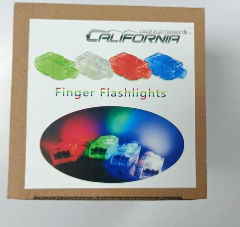 Recalled California Cade Electronic LED Projecting Finger Lights Package